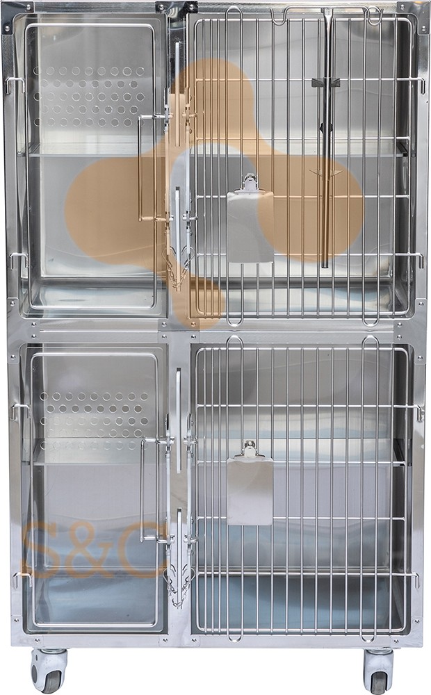 Pets dog cat Cages Stainless Steel 304 for Pet Hospital Use
