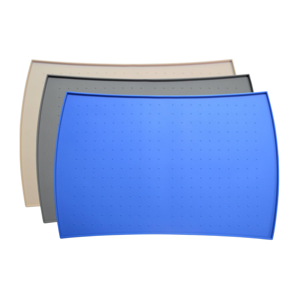 Wholesale Non Stick Silicone Waterproof Pet Bowls Mat Large Size Dog Food Mat