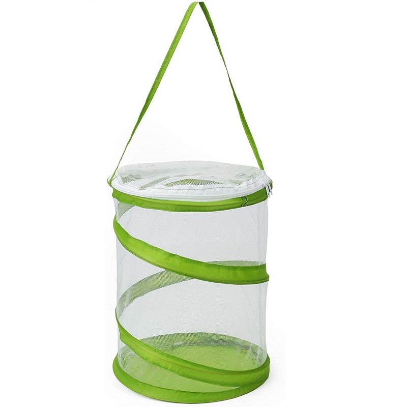 Mini Pop-up Insect Mesh Cage Butterfly Habitat Cage for Indoor Outdoor