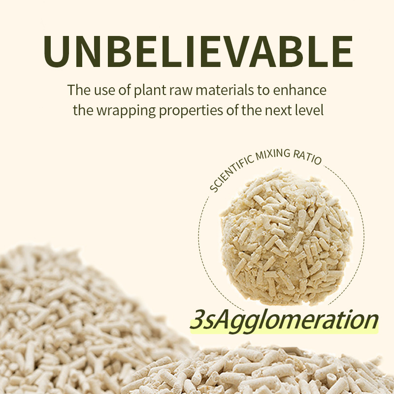 Tofu Cat Litter bentonite Natural Flushable Extra Clumping Pellet cat Litter bentonite Recommended by Vets