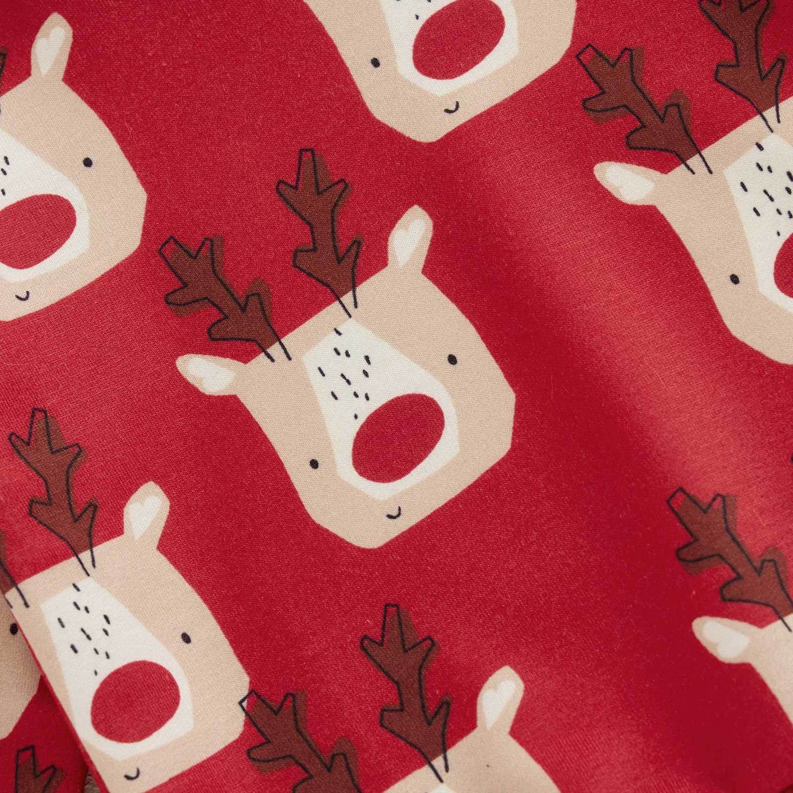 Clothing Sets Baby Cartoon Elk Print Long Sleeve Crew Neck Sweatshirt with Elastic Waist Sweatpants Christmas Costume for Girls Boys H241126