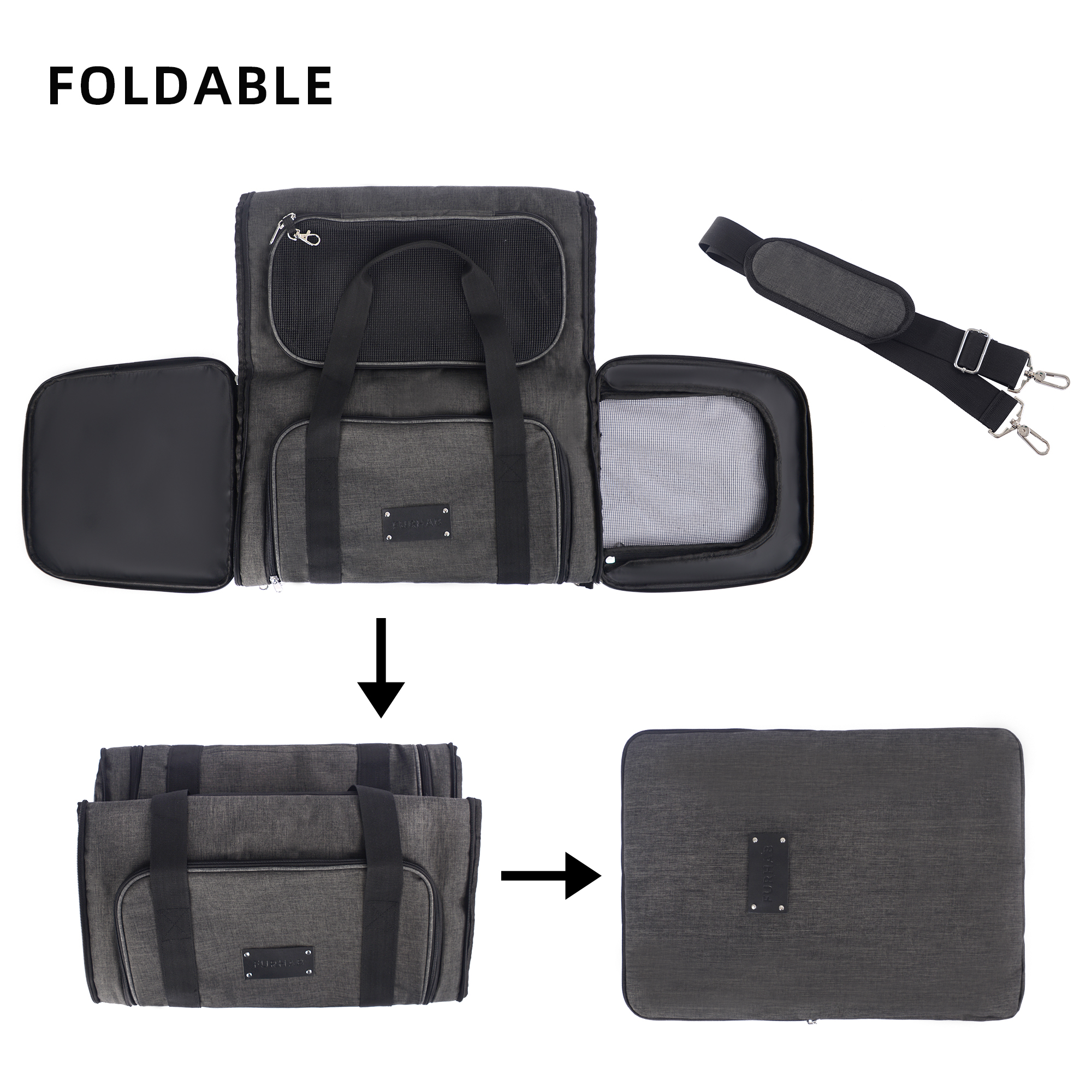 Wholesale Carrier Airline Approved Pet Carrier Expandable Soft Sided Dog Travel Carrier Bag