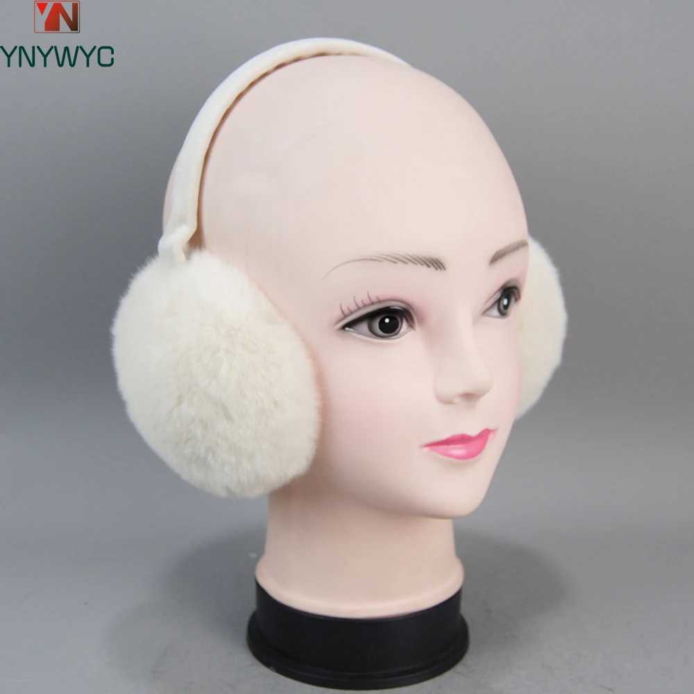 2024 New Womens Winter High Quality Genuine Rex Rabbit Fur Earrings Rex Rabbit Fur Earrings Cute Girl Genuine Rex Rabbit Fur Earrings W241126