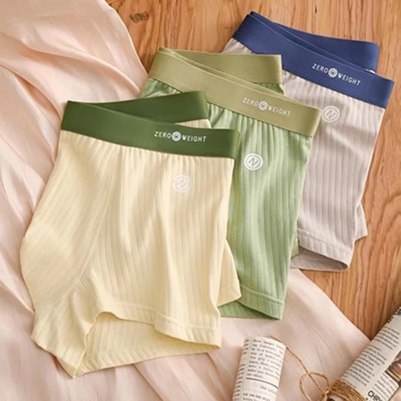 Mens underwear cotton mens underwear breathable mens boxing shorts comfortable stripes comparison mens underwear large size L-6XL 241126