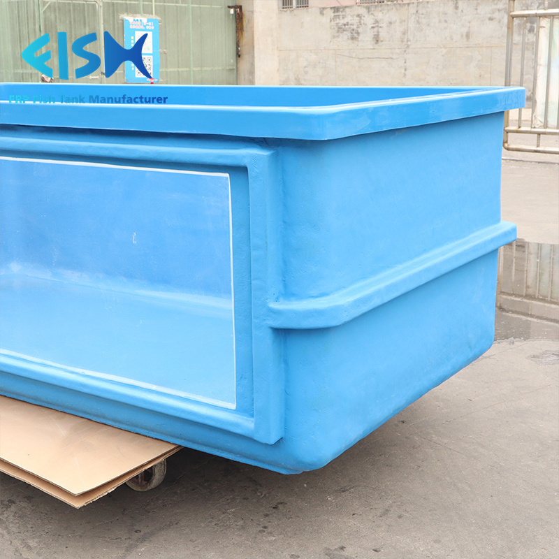 fishfrp 2023 custom blue white black fiberglass frp fish turtle shrimp reptile farming aquaponics aquaculture pond tank