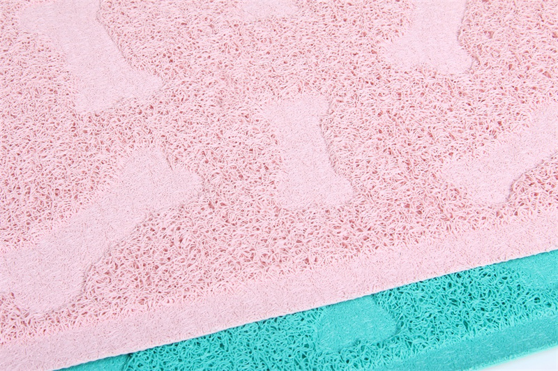 Pet feeding mat eco friendly cat litter tray mat with different designs and shapes water proof pet placemat
