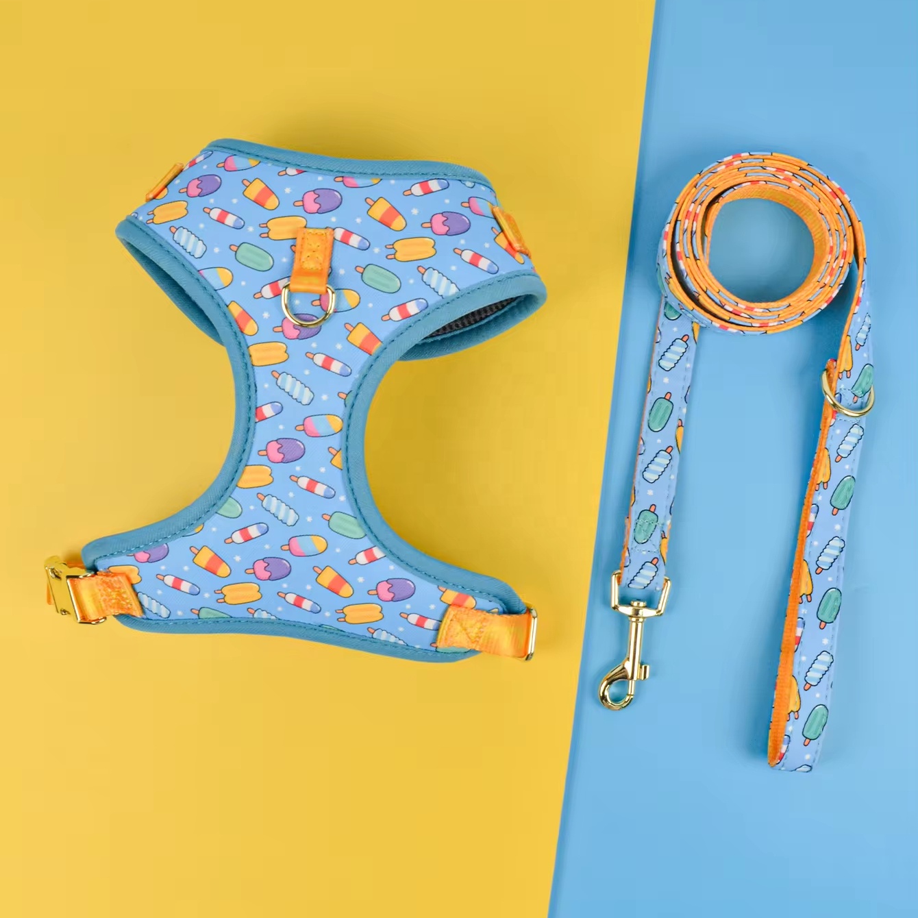 MIDEPET Drop Shipping Accept Cute Design Adjustable Small Luxury Designer Pet Dog Harness And Leash Set For Small Medium Dogs