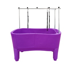 Dog Washing Station Shower Bathing Tub Plastic Portable Pet Spa Bathtub