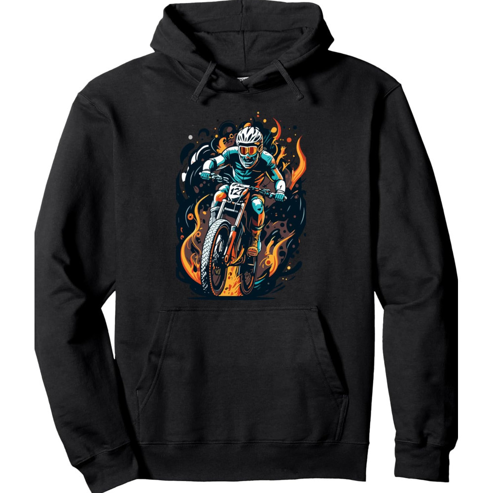 Hoodie for Mens Womens Minimalist Bike Lover Design Pullover Hoodie Graphic Hoodies sweatshirt Fashionable and Warm