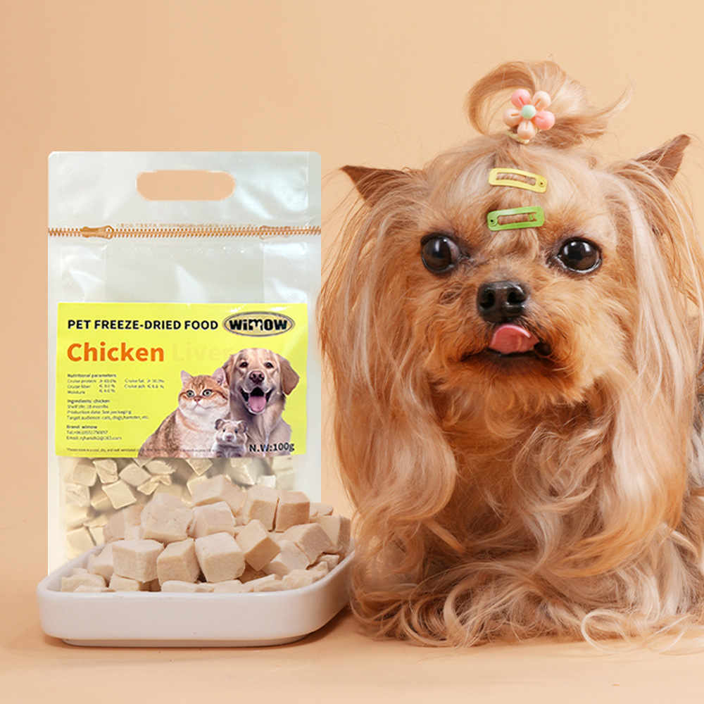 Delicious and healthy chicken flavor, yellow beef flavor pet snacks freeze-dried