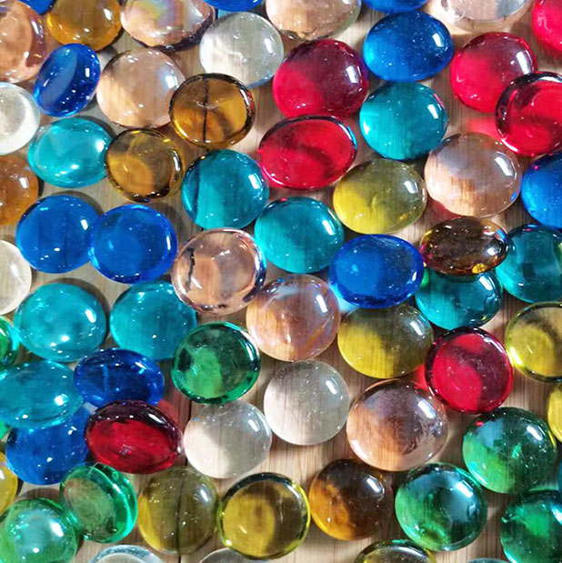High Quality Colorful Glass Round Beads Clear Stone Ornaments Aquarium Home Decoration