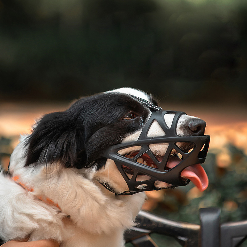 Tactical Breathable Dog Face Cover Dog Face Muzzle Anti Bite Dog Mesh Muzzle