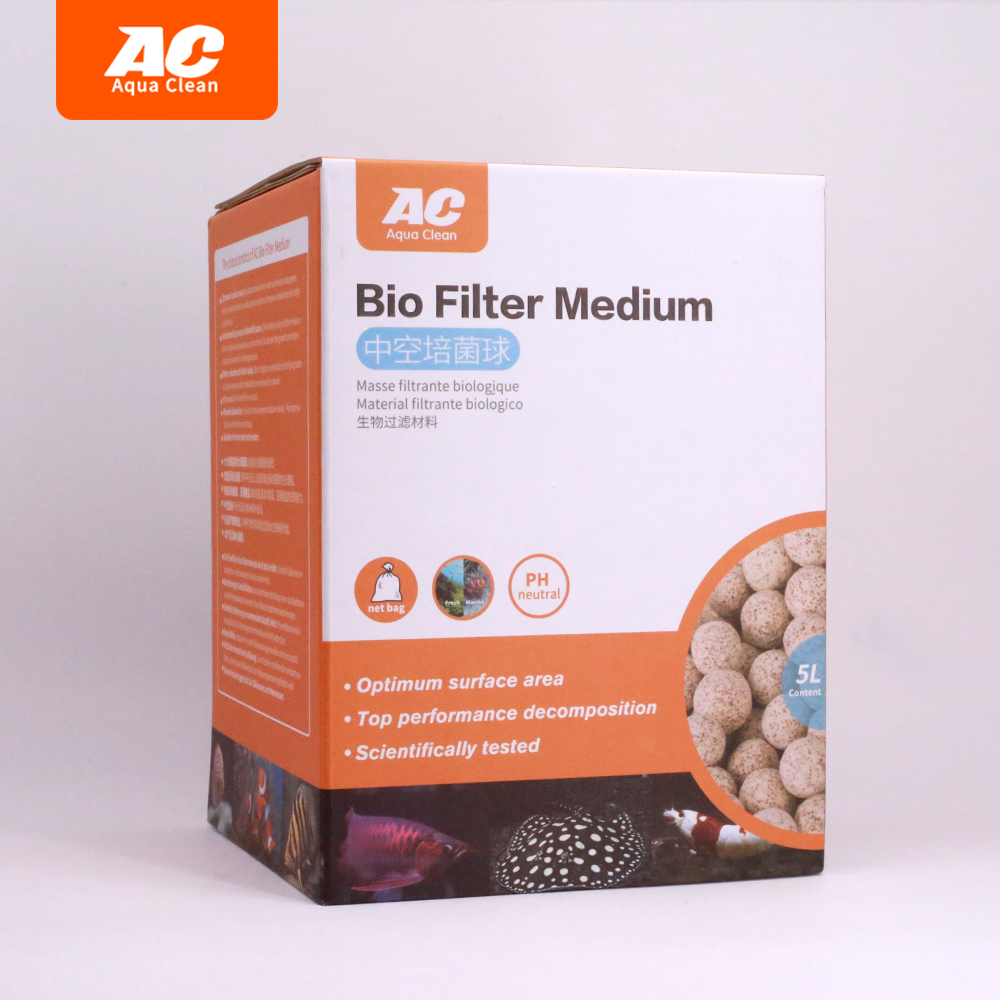 Aquaclean hollow bio ceramic balls aquarium filter media OEM ODM