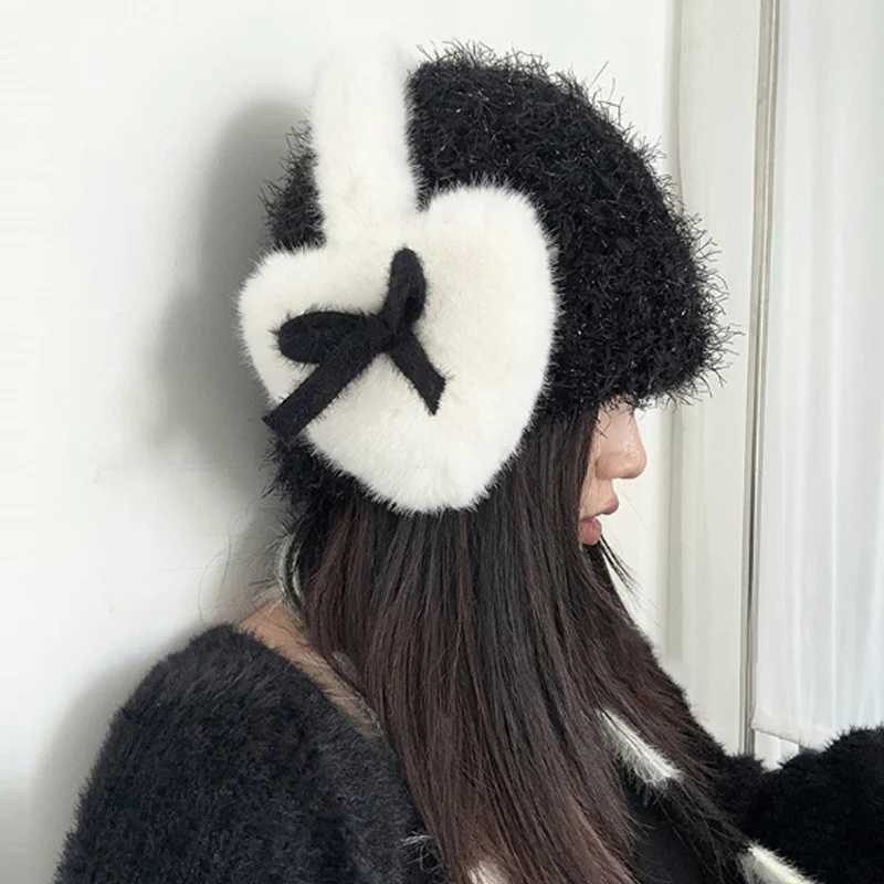 Winter Plush Ear Protection Earmuffs Plush Comfortable Keep Warm Earmuffs Fashion Unisex Outdoor Ear Protect Decorate EarmuffsXJ241126