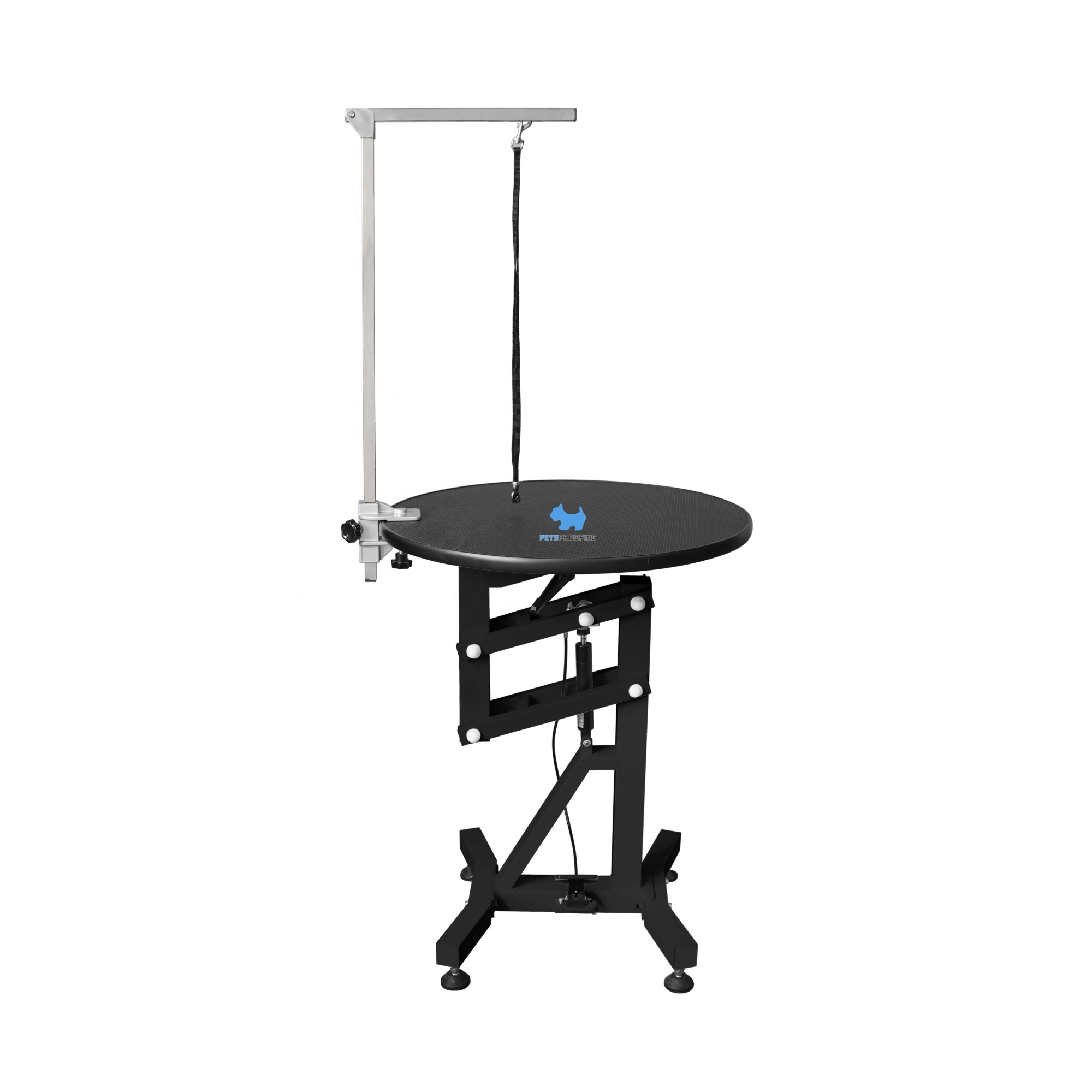Petsproofing Portable Veterinary Vet Hospital Round Grooming Table Home Electric Metal Spray Small Pets Pet Grooming Table