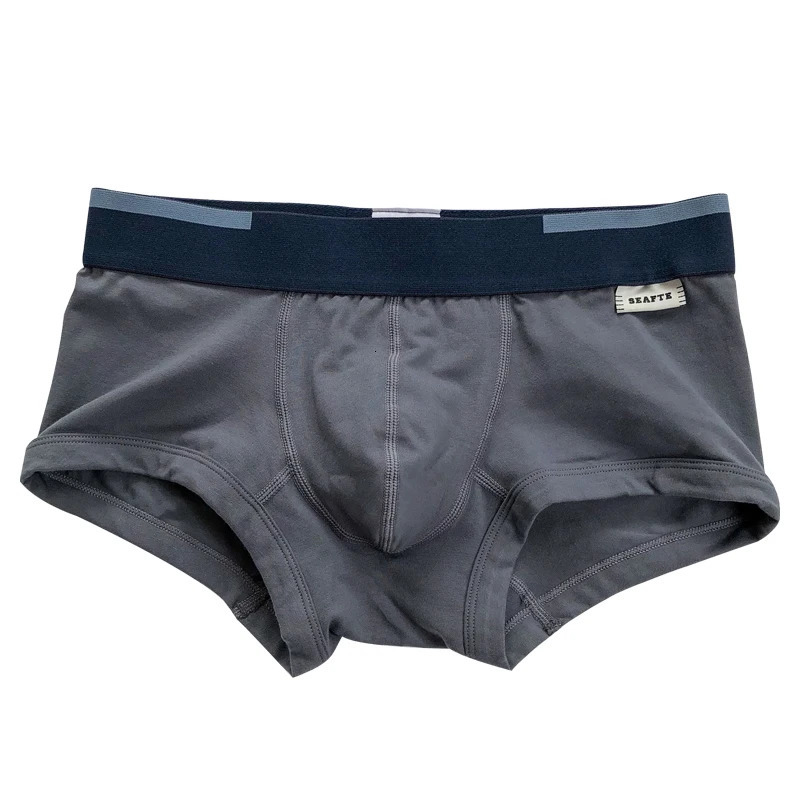 3 pieces of mens boxing shorts solid color cotton mens underwear summer mid waist underwear breathable mens underwear 241126