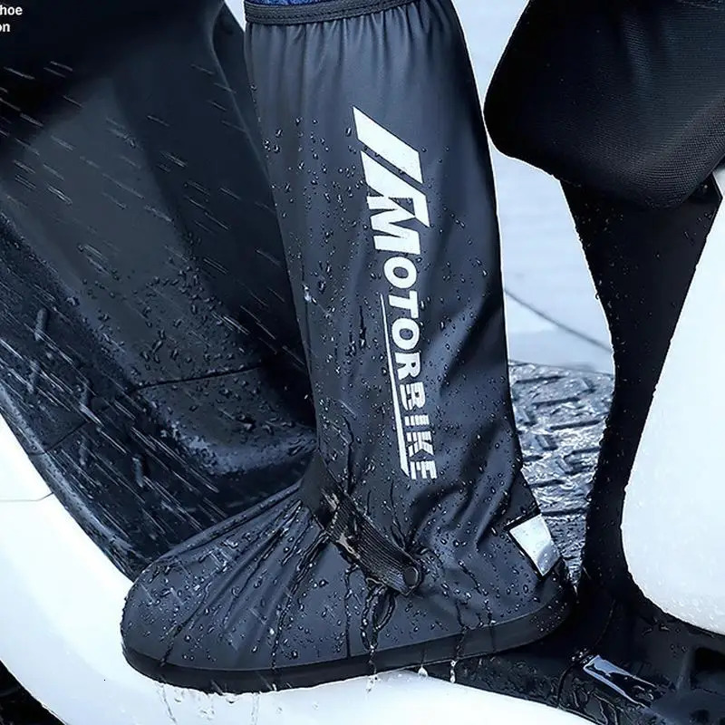Waterproof and anti slip PVC rain shoe cover reusable outdoor boot cover rainproof executive motorcycle dust cover 241126