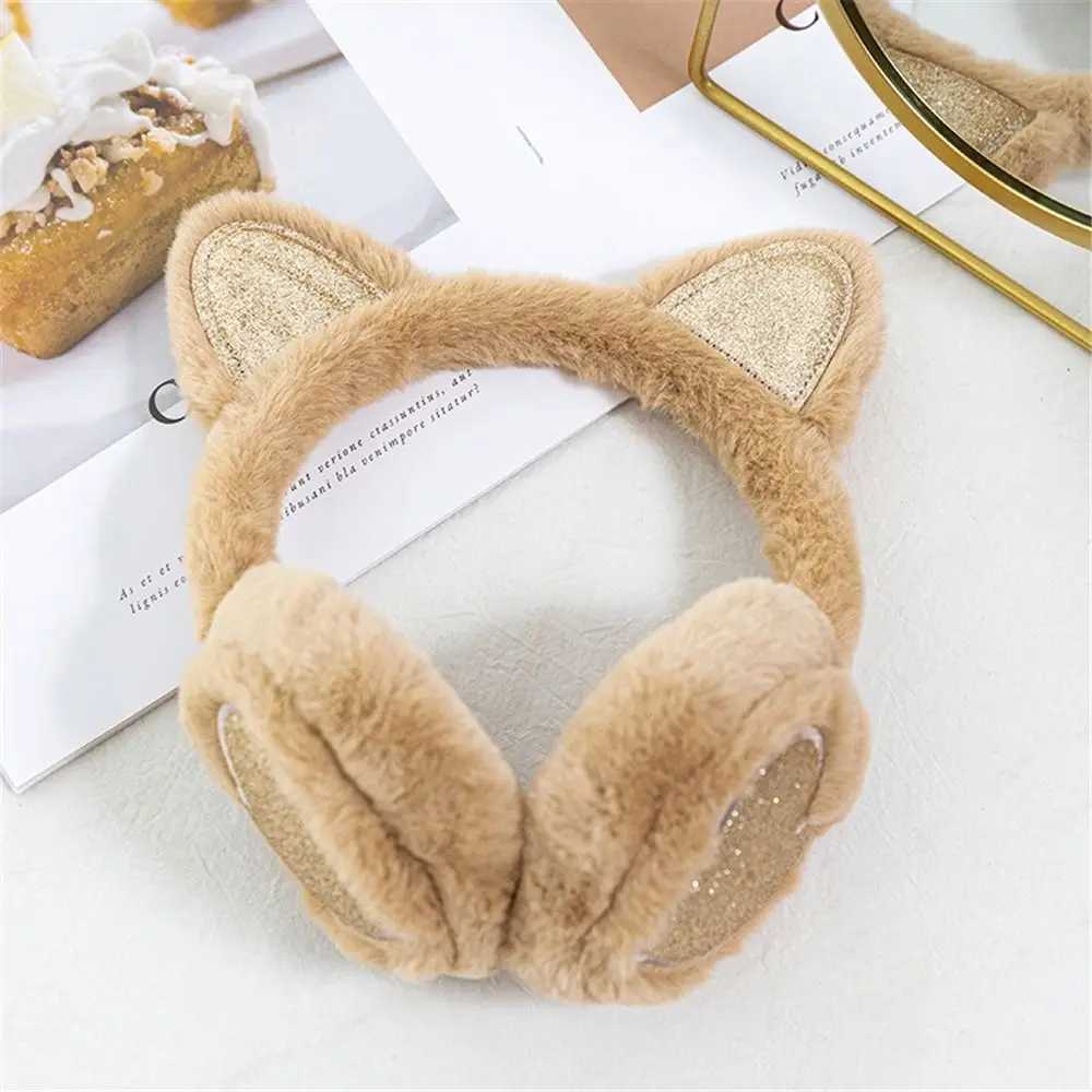 Fashion Cute Animal Earmuffs Winter Warm Outdoor Ear Covers Headband Soft Furry Ear Warmers Foldable Ear Muffs EarlXJ241126