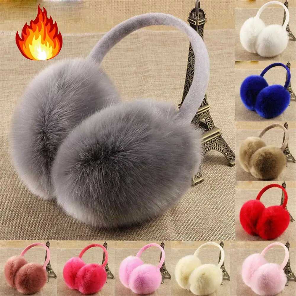 Winter Ear Muffs Warm Earfls Women Fluffy Cosy Earmuffs Plush Soft Ear Warmer Women Ear Muffs Warm Fluffy New HotXJ241126