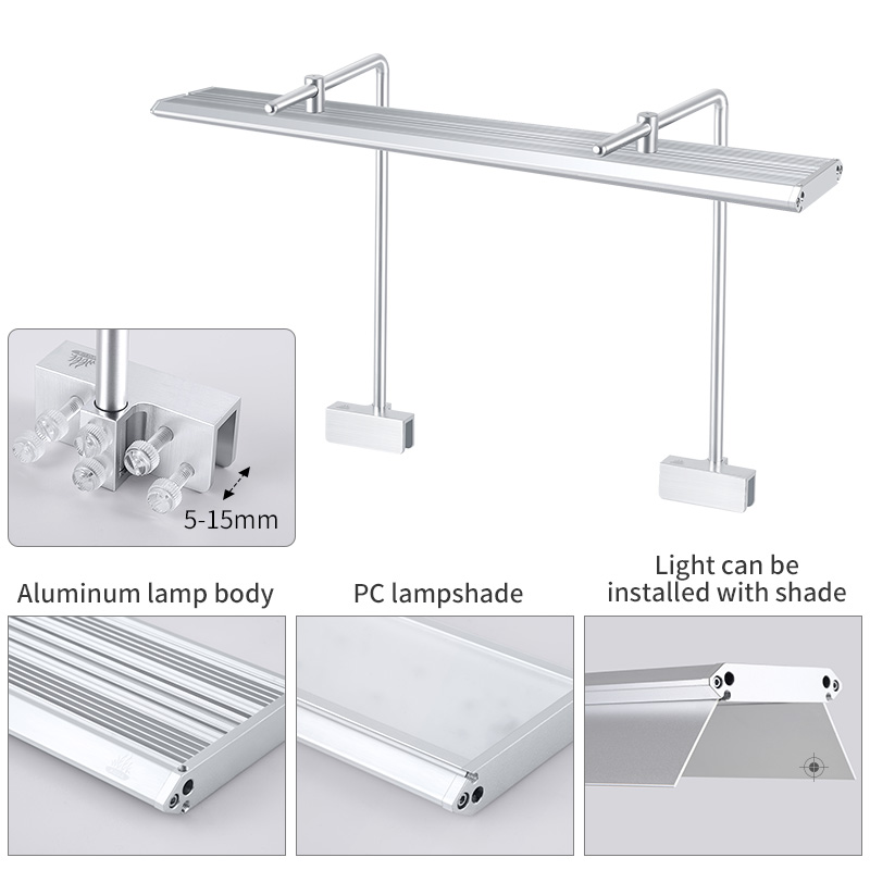 WEEKAQUA V1200D WRGB Raptor D series Clip on aqua light 120cm 72W 4ft WRGB full spectrum led aquarium lights