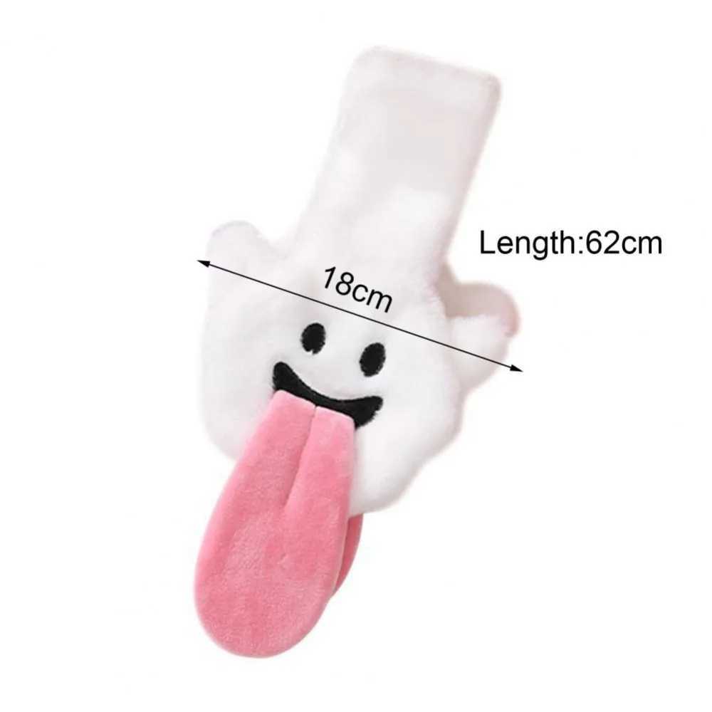 Kavay cartoon ghost plush earmuffs warm fur interesting earmuffs accessories for couples Halloween gifts for women W241126