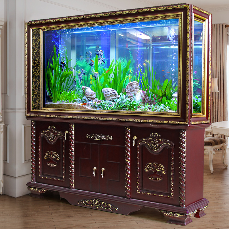 High Quality European Style Screen Cylinder Hydroponic Fish Tank For House