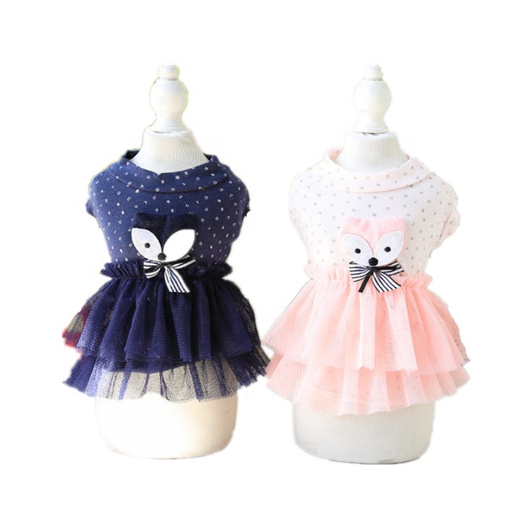 Fashion design pet clothes dog wedding dress dog cloth for summer