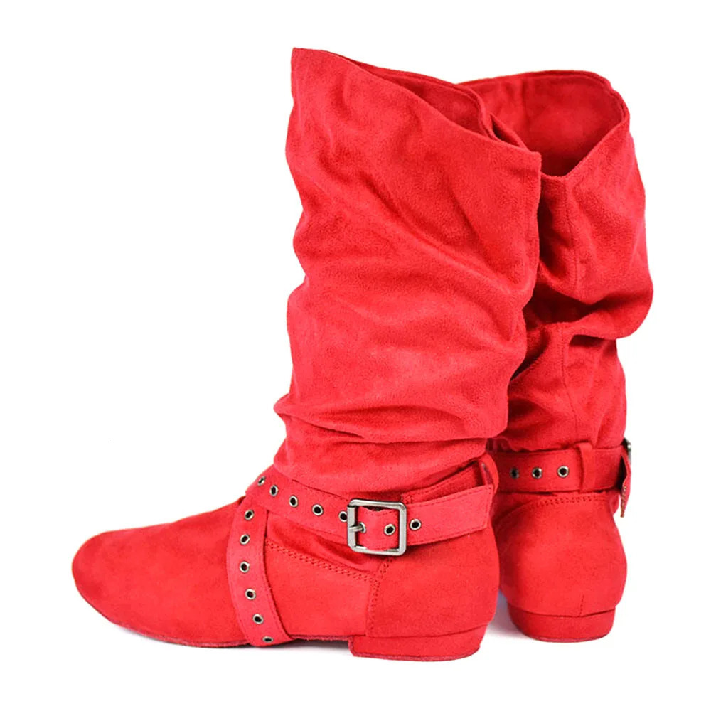 Jouncing Suede Sole Boot Step Women Latin Dance Boots Salsa Shoe Long Warm Up Line Shoes West Swing Dance Boots 241125
