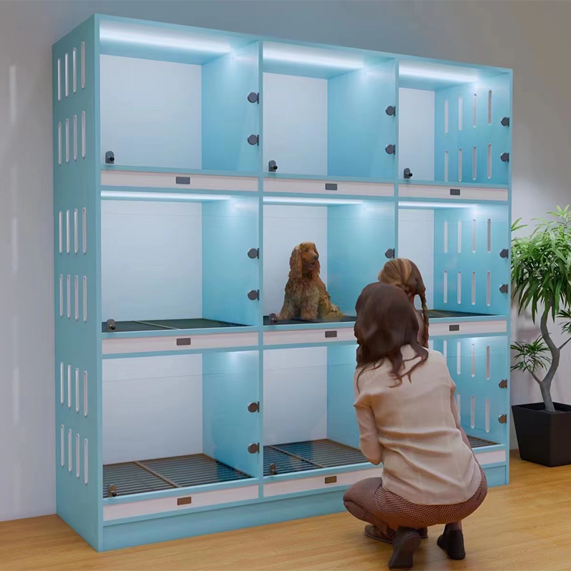 2023 Dog Accessories pet modular cage small animal indoor wooden Dog house Dog cat Isolation Cage
