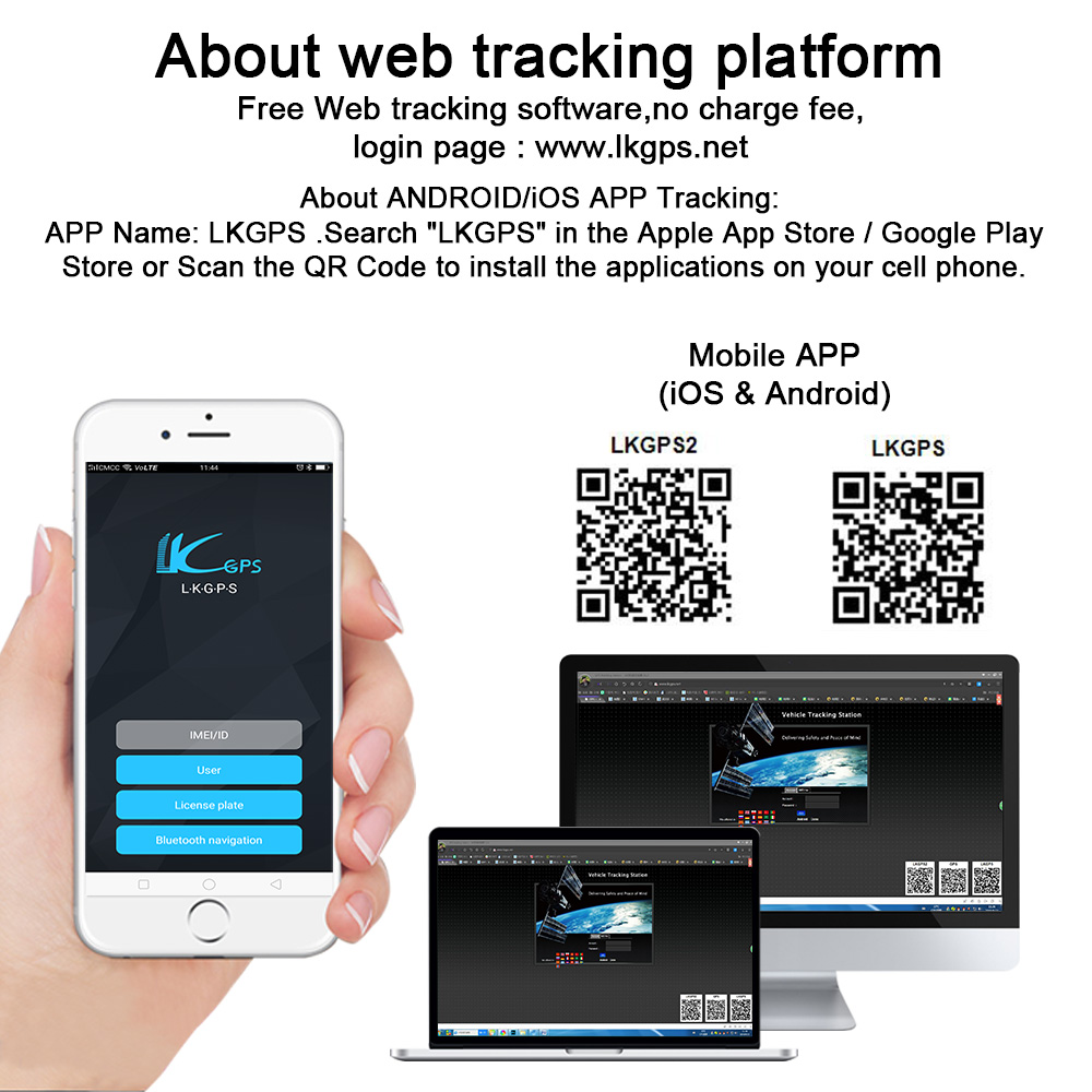 Global 4G Worldwide GPS+LBS Positioning Real-time Tracking Waterproof IP68 Pet GPS Tracker with Free Web Tracking Software