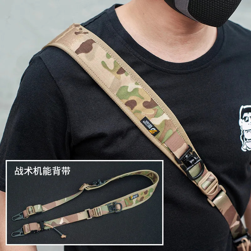 Quick Release Adjustable Tactical Techwear Shoulder Strap Outdoor Multifunction Extensible Crossbody Bag Accessories 241125