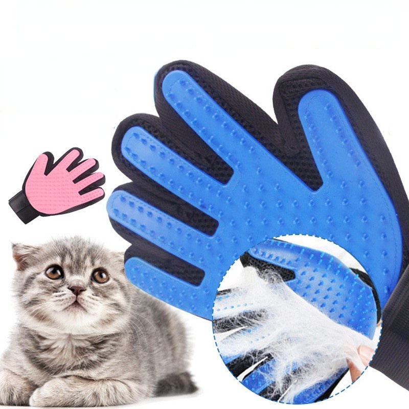 Factory Direct Sale Pet Grooming Brush Multi-color Pet Dog Cat Grooming Glove