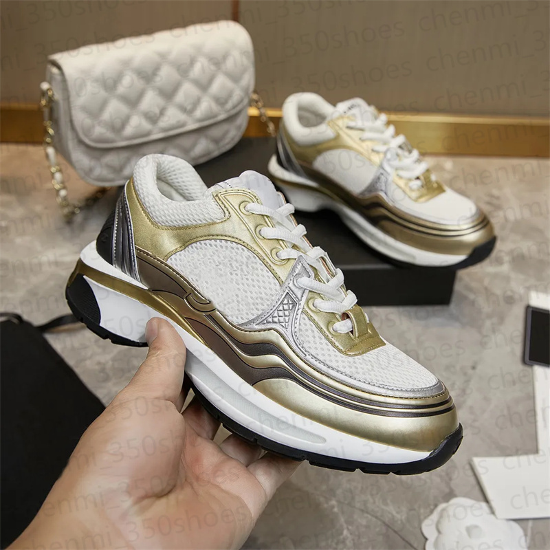 Top designer sneakers calfskin Casual shoes men women 23C interlocking C Fabric trainer reflective Laminate runner sneaker mens platform shoe luxury Trainers T6