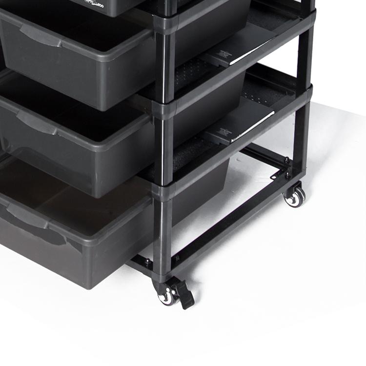 Large size snake barrel reptile cage, metal ball python breeding rack system with bathtub and wheels