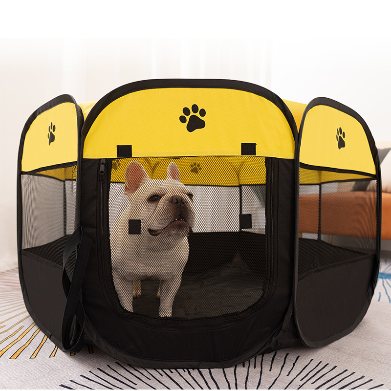 Oxford Fabric Washable Portable Foldable Pet Octagonal Playpen Fence Tent with