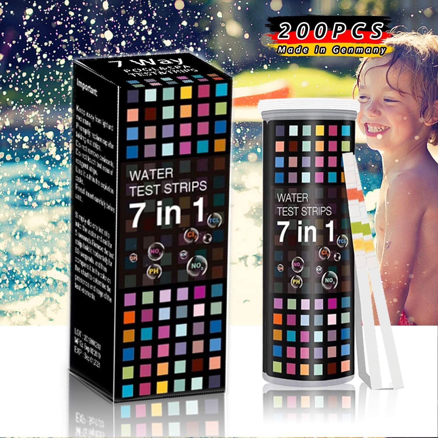 Wholesale 7 in 1 One Step Aquarium Water Quality Test Strips