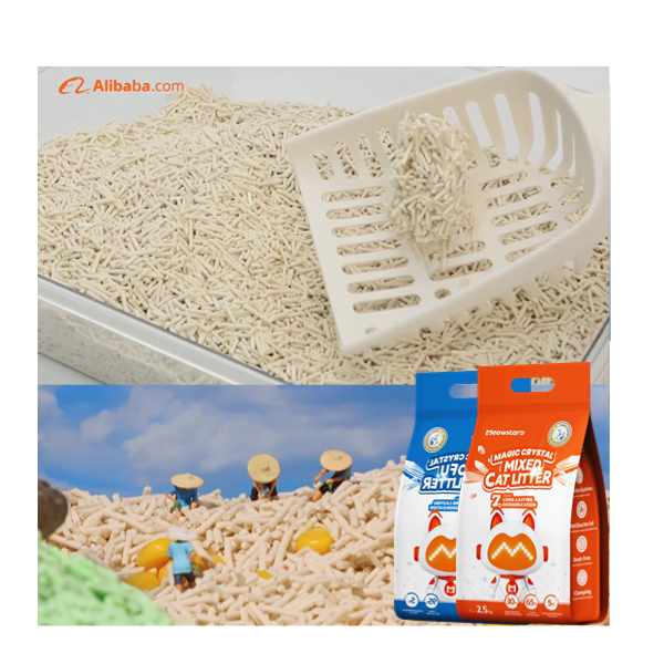 New Product Hot Sale Best Clean tofu Cat Litter 10kg Green Tea Flavor Degradable Plant tofu Cat Litter Low Price