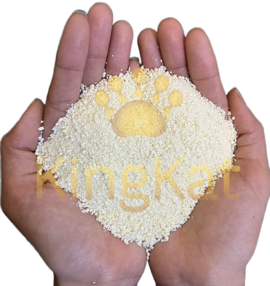KINGKAT Eco-Friendly Cat Litter Cat Sand Natural Component from 100% Tapioca Starch/ Cassava Starch for Pet Supply & Protection