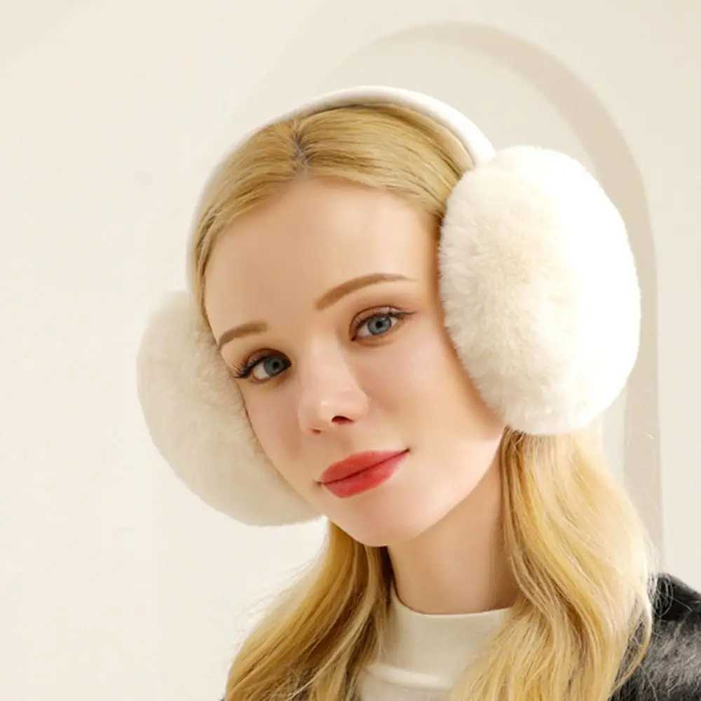 Fashion Plush Earmuffs Ear Warmer Anti-Freeze Thickening Ear Cover Collsible Keep Warm Winter Earfls for Women GirlsXJ241126