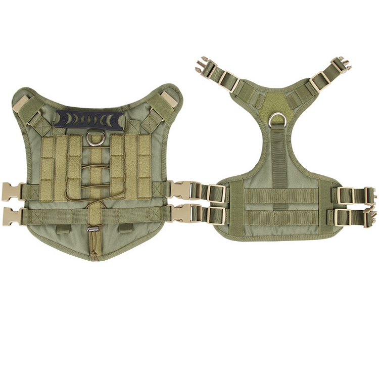 Factory wholesale high quality Pet harness Adjustable heavy duty k9 nylon waterproof tactical vest for dogs