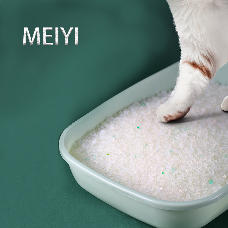 China Pet Products Supplier Silica Gel Cat Sand Crystal Cat Litter Dust Free None Clumping Silica Gel Cat Litter