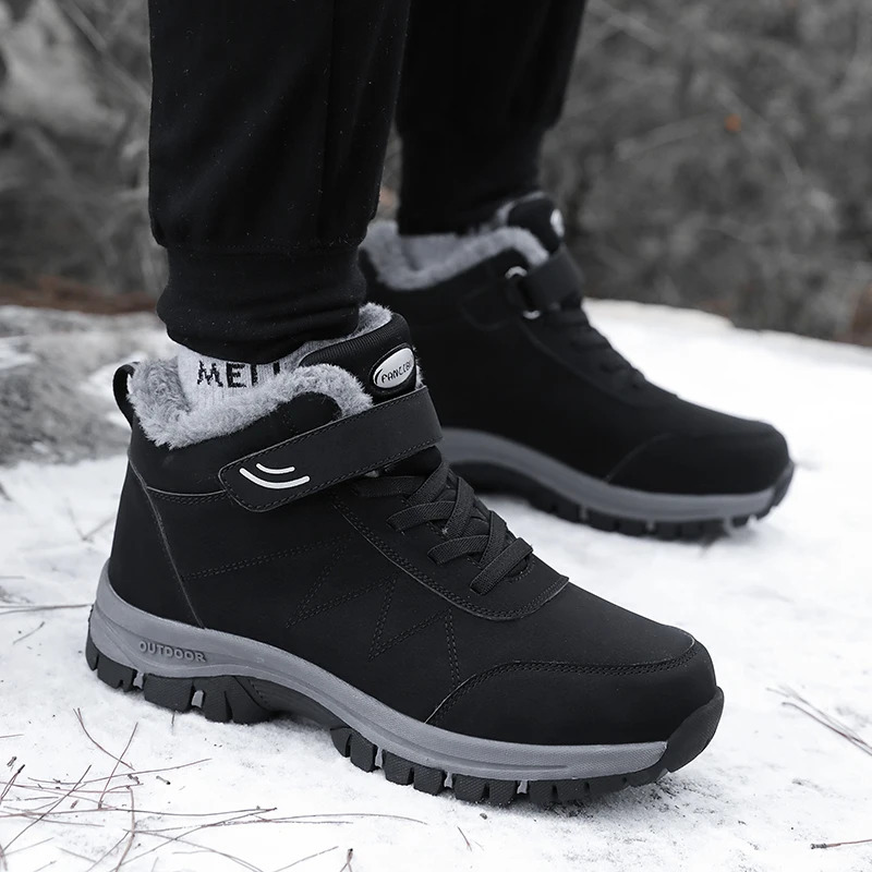 Men Top Quality Casual Snow Boots Waterproof Warm Winter Shoes Men Hiking Boots Outdoor Mountain Climbing Sneaker Man Trekking 241114