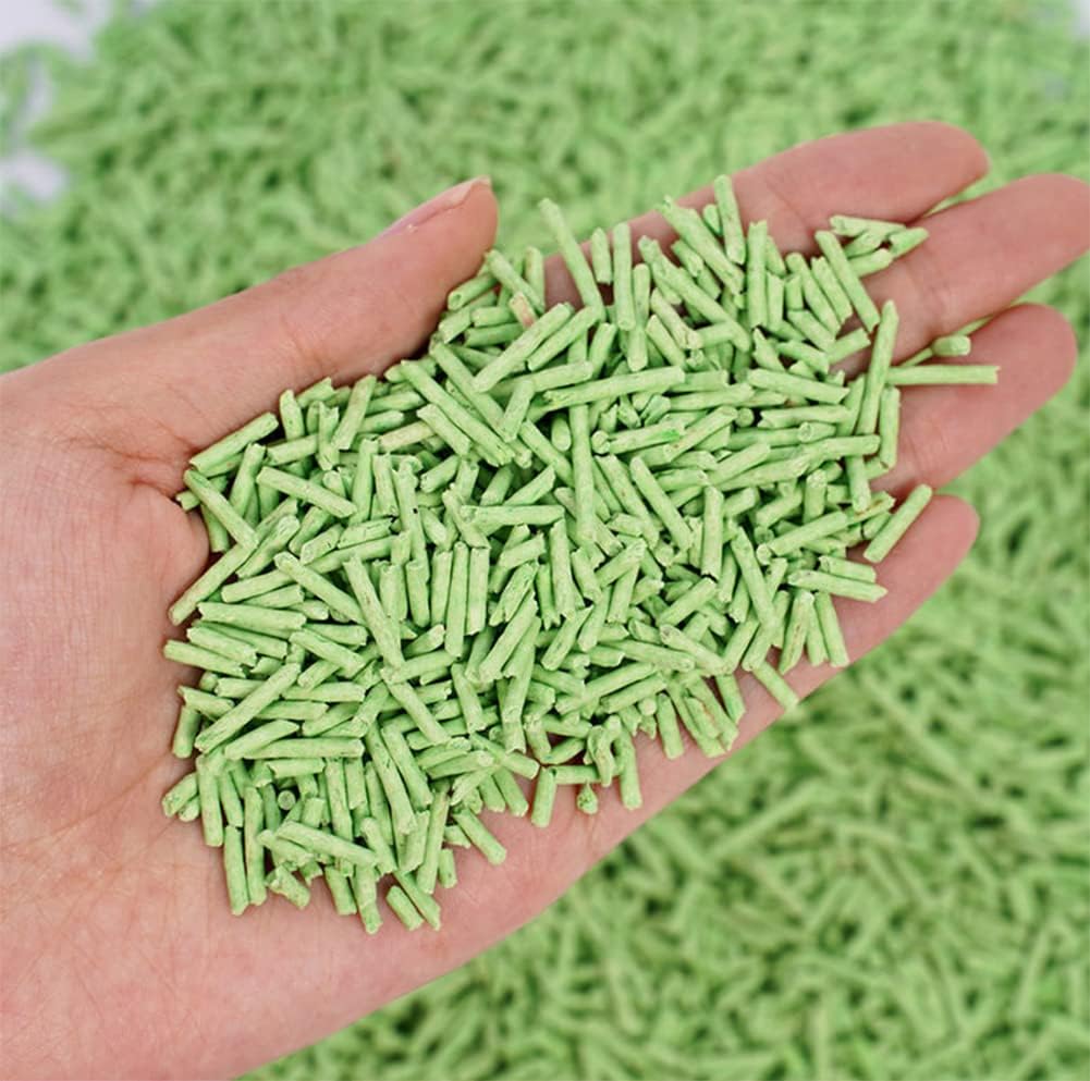 Manufacturers Plant Cat Sand High Quality Low Dust 6L Clumping Crushed Stripe Shape Tofu Cat Litter