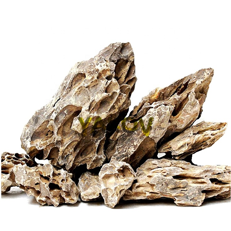 wholesaler aquarium decorative rock dragon stone/pine skin stone