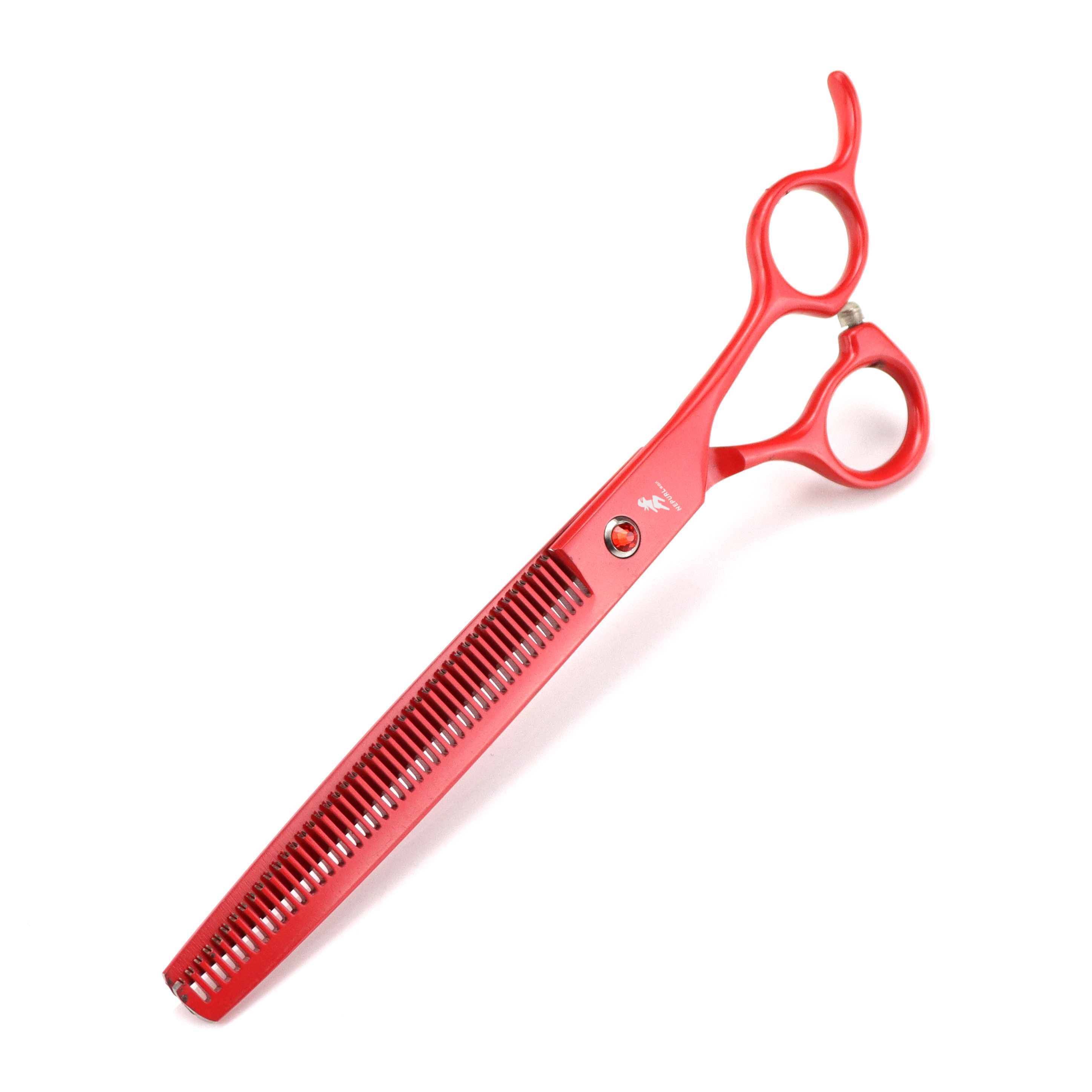 8.0 inch red Animal Shaped Scissors Pet Grooming Scissors Pet Fishbone Teeth 5 scissors set
