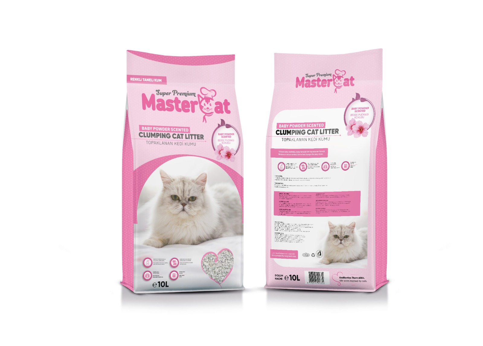 Premium Quality Fast Clumping Bentonite Baby Powder Scented Cat Litter High Grade Crystal Material Wholesale Cat Sand