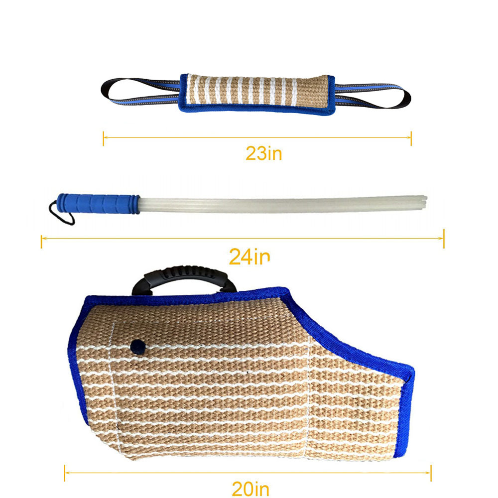Professional Puppy Dog Training Bite Sleeve,Dog Target Bite Sleeves Equipment with Handle for Training Work Dog
