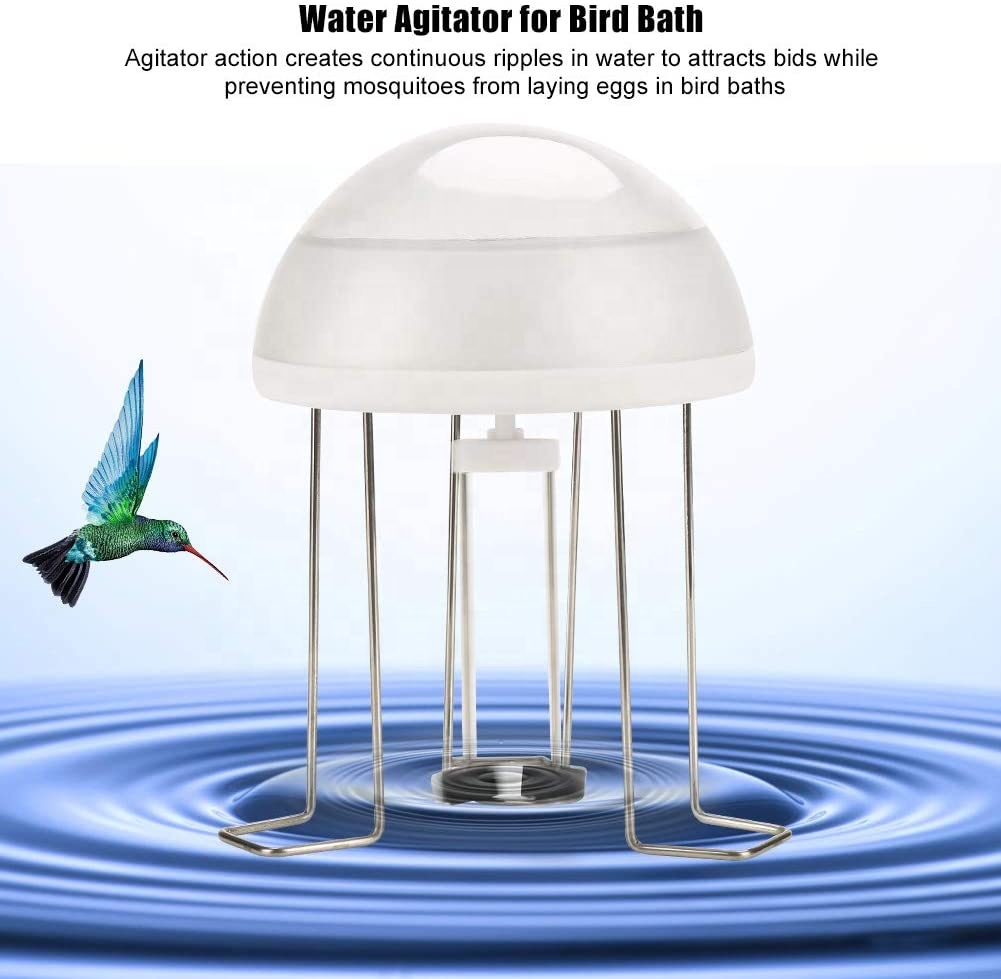 Solar Water Wiggler Attract Bird Bath Discourages Mosquitoes Outdoor Good Helper Agitator Water Wiggler