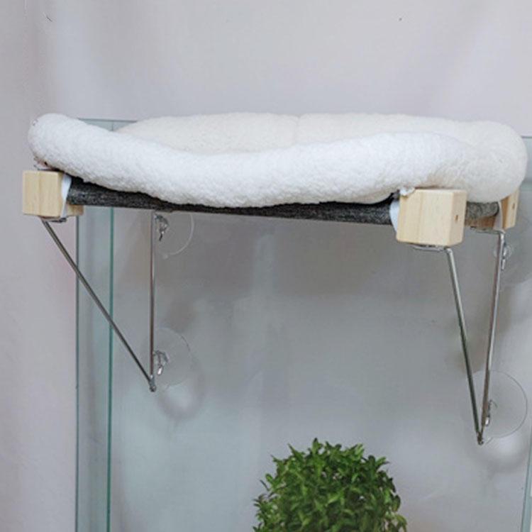 Hotselling Large removable cat bed wood pet hammock bed cat window perch