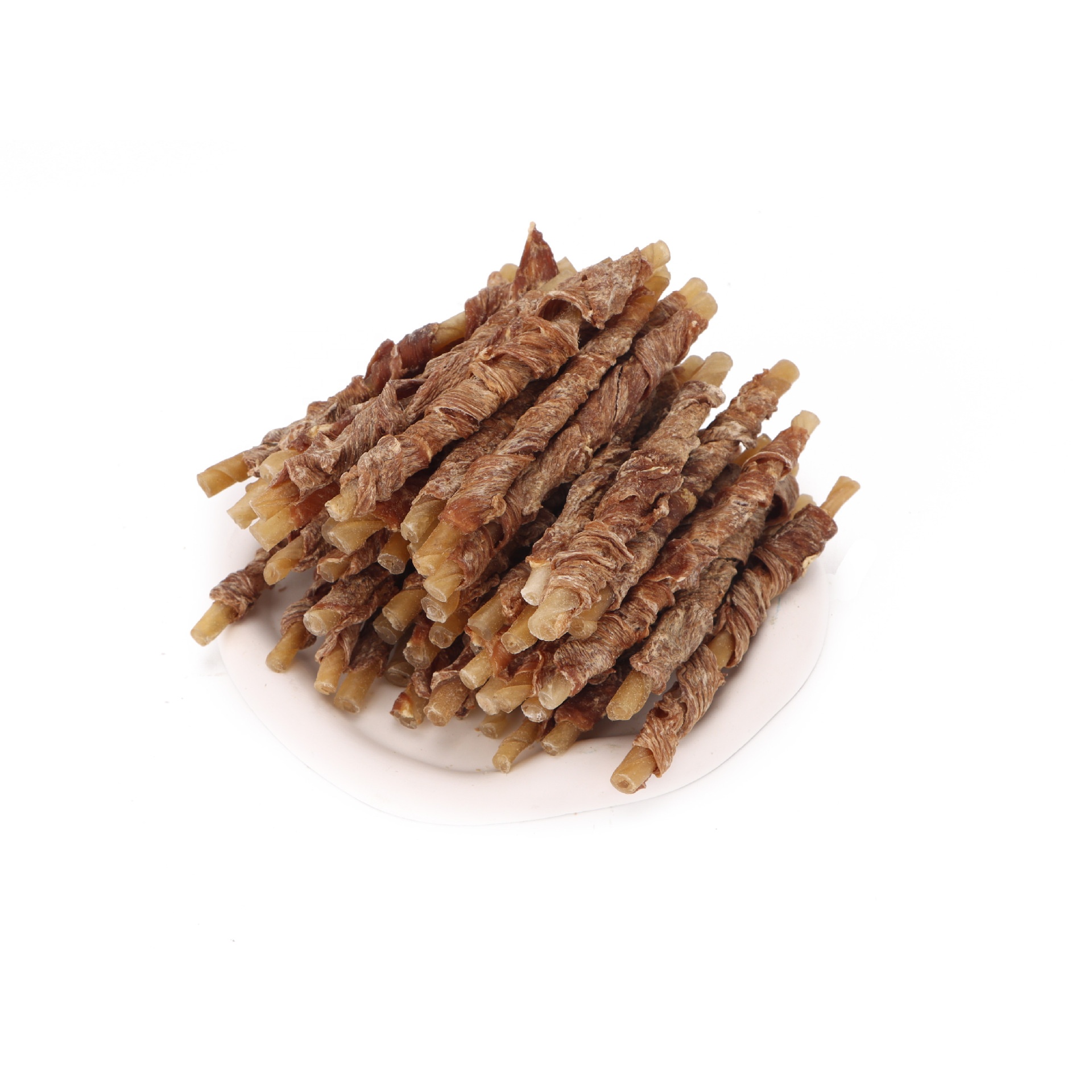 Wholesale bulk dried pet snacks Duck wrapped in cow skin Clean teeth nutrition Dry dog treats dog food Dog snacks